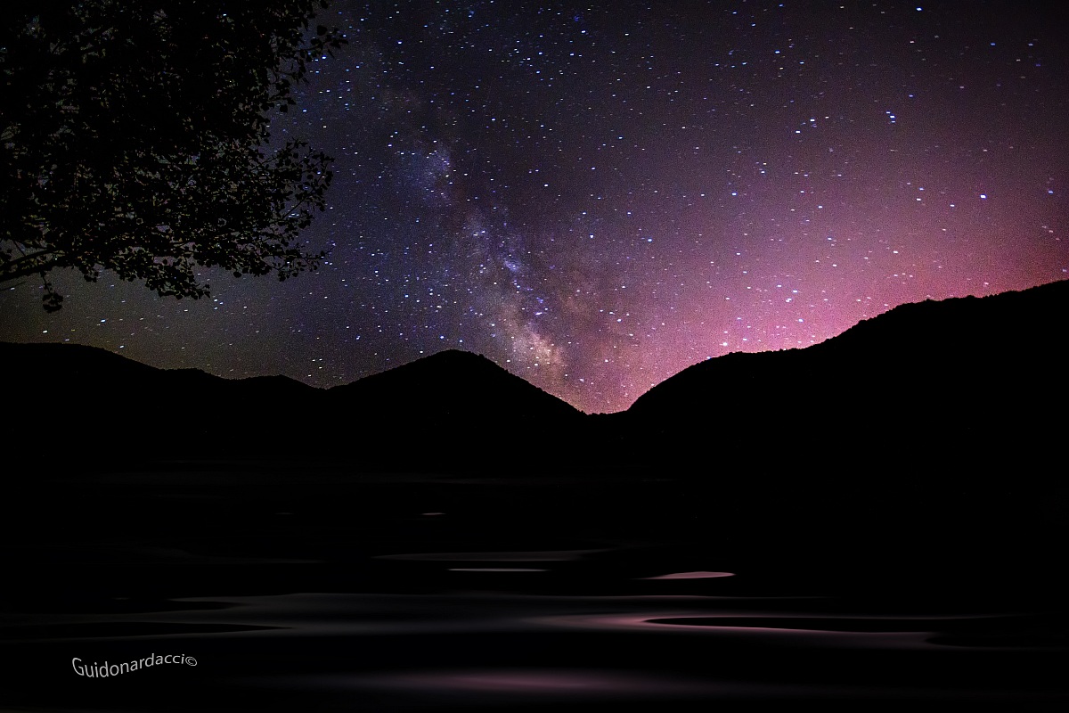 Milky way on Valnoci lake