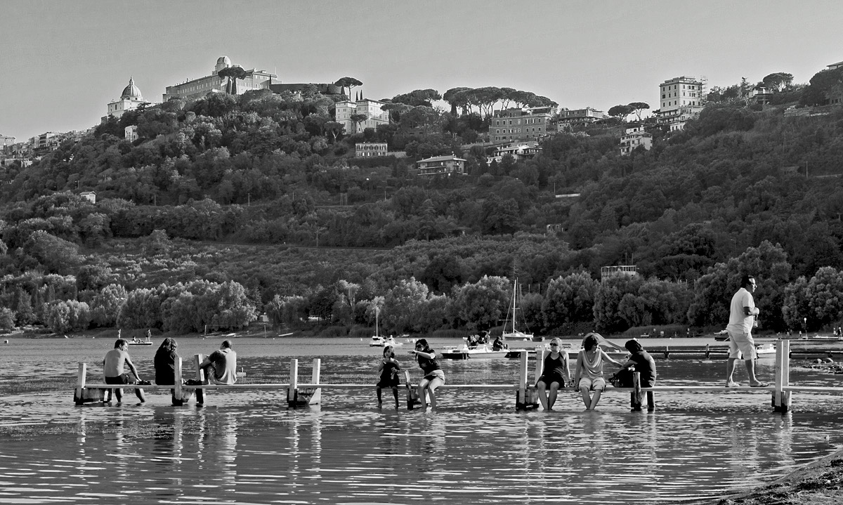 momenti di vita del lago di Castel Gandolfo (rm)