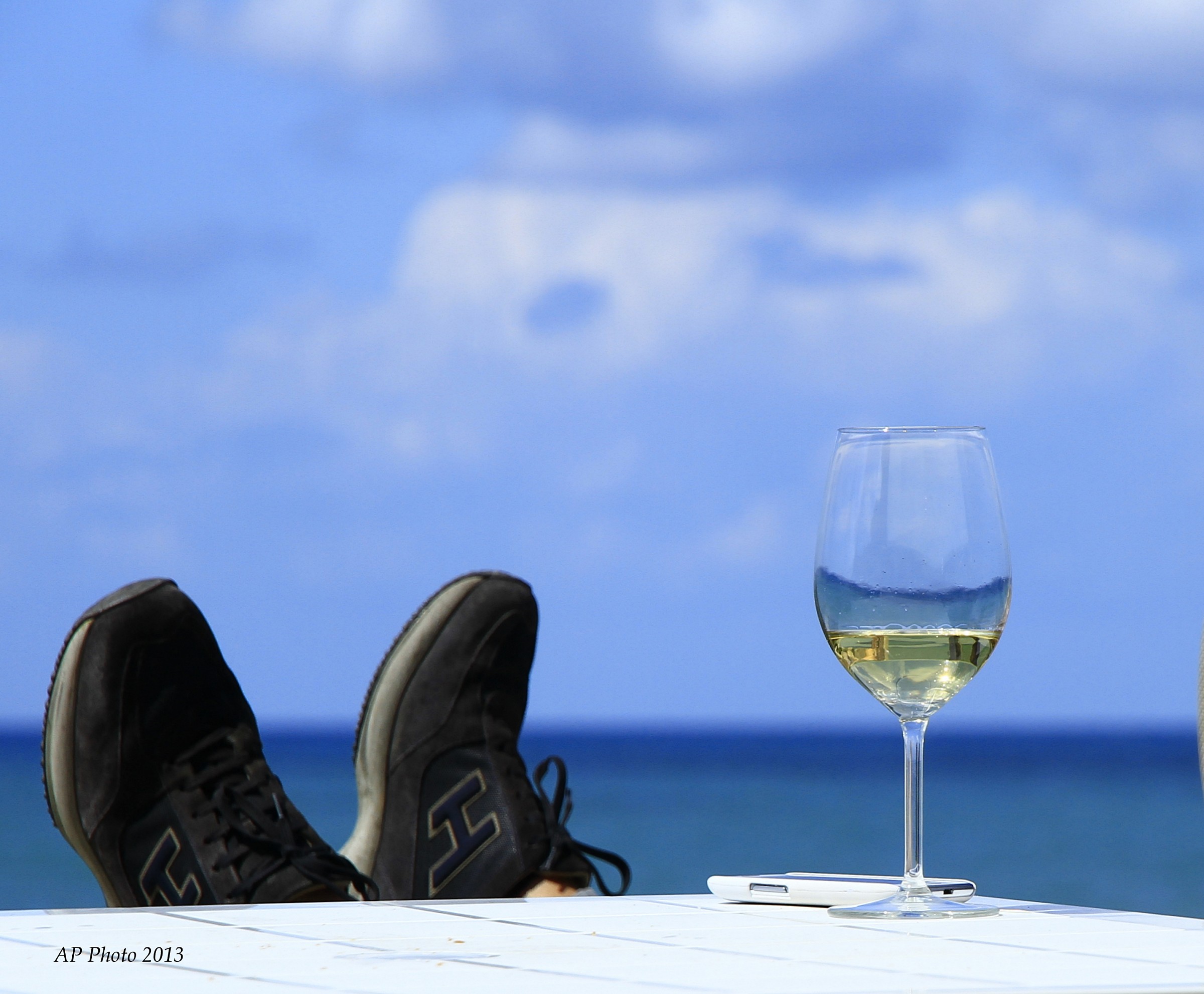 reflection of wine ..