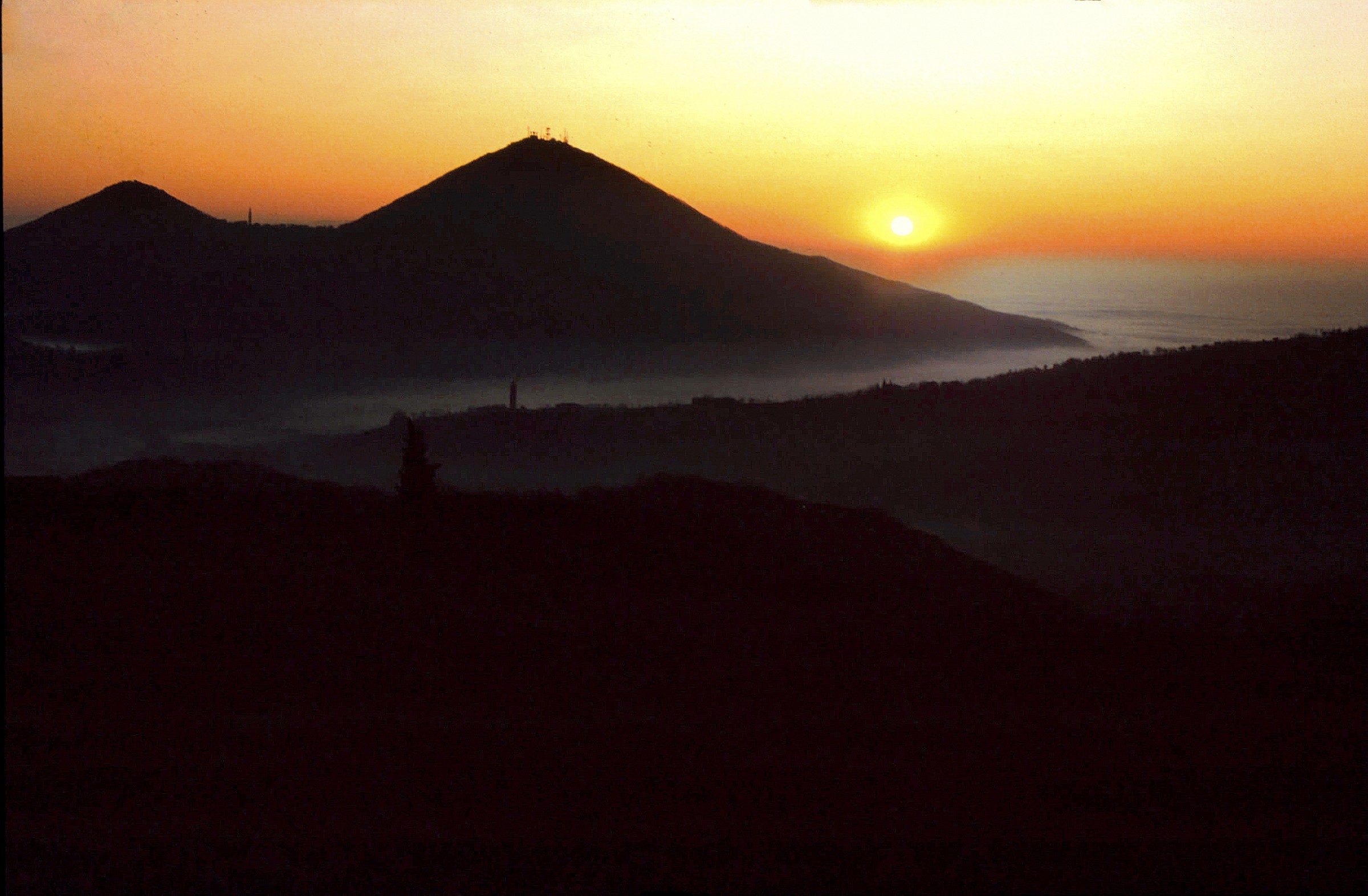 Colli Euganei - Tramonto invernale