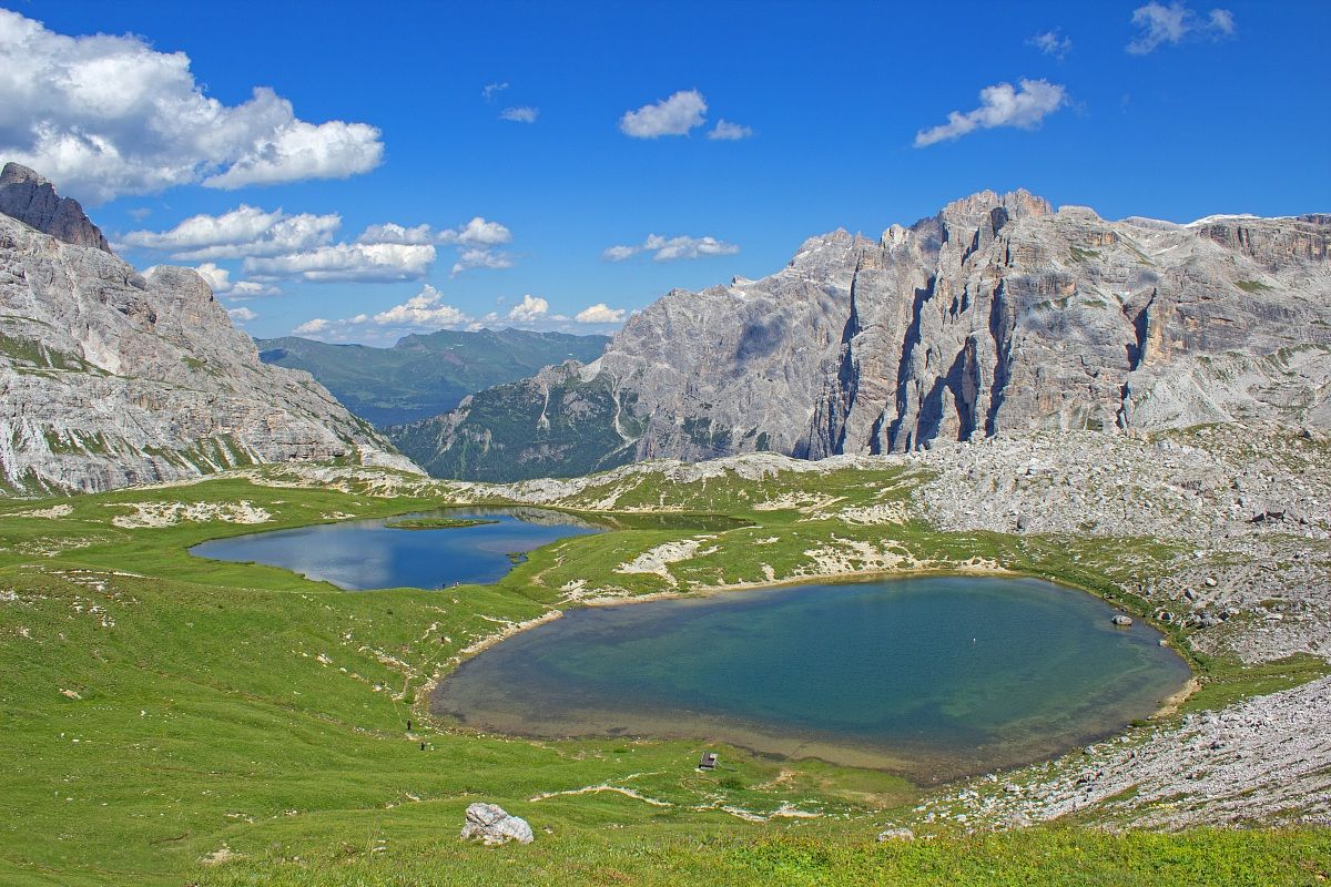 Lakes near the Three Peaks