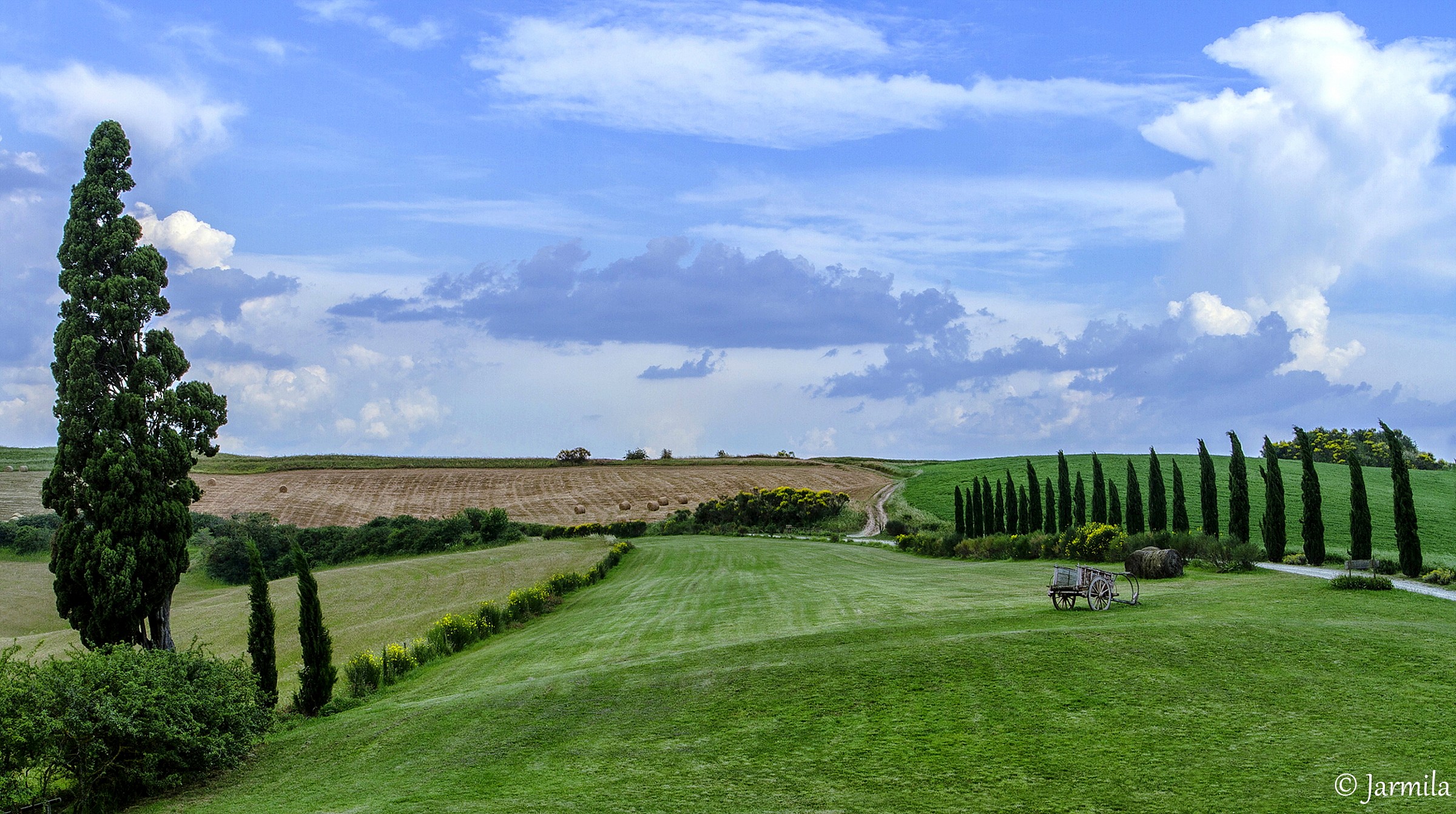 The charm of the Tuscan countryside