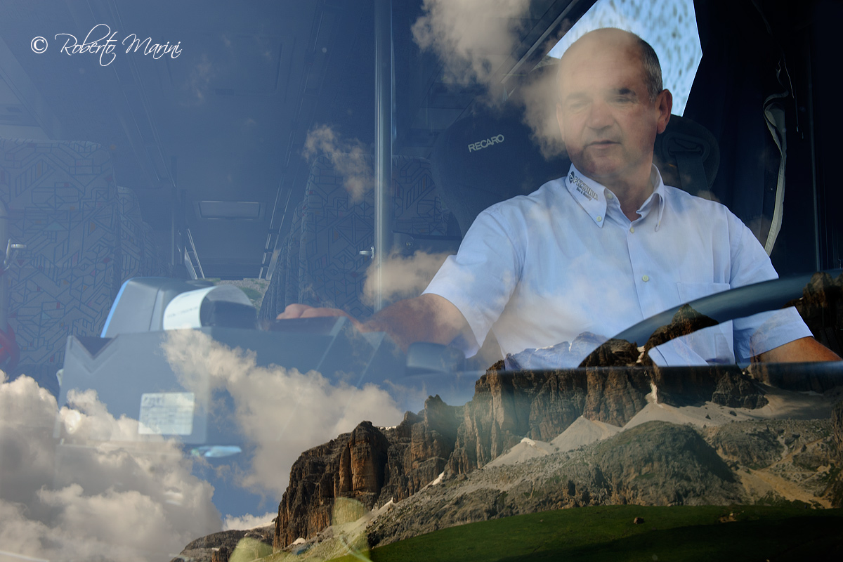 The driver of the Pordoi