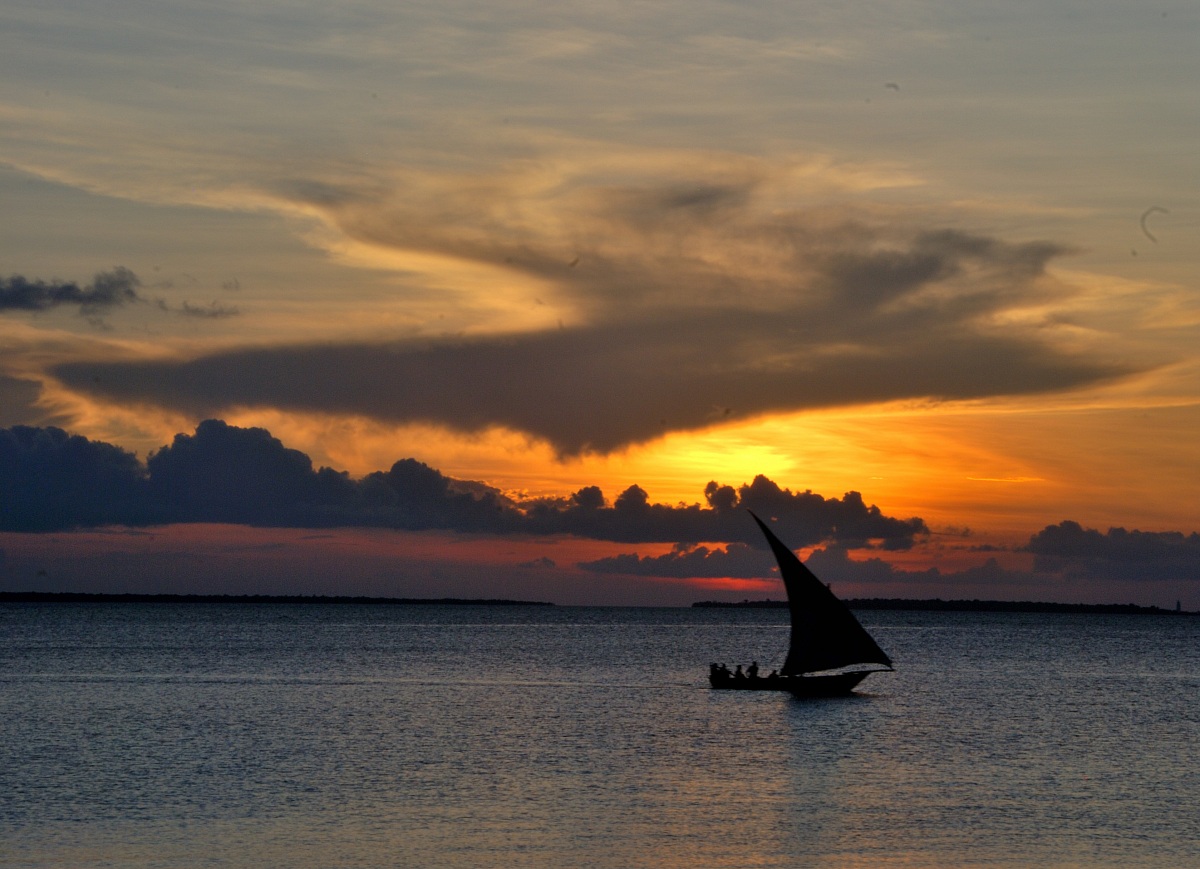 zanzibar al tramonto