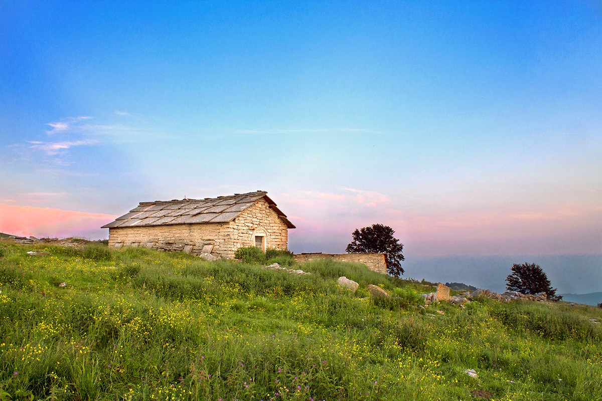Sunset near Malga Bagorno