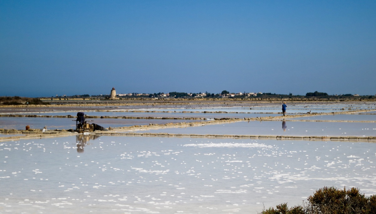 Saline the Lagoon of Marsala
