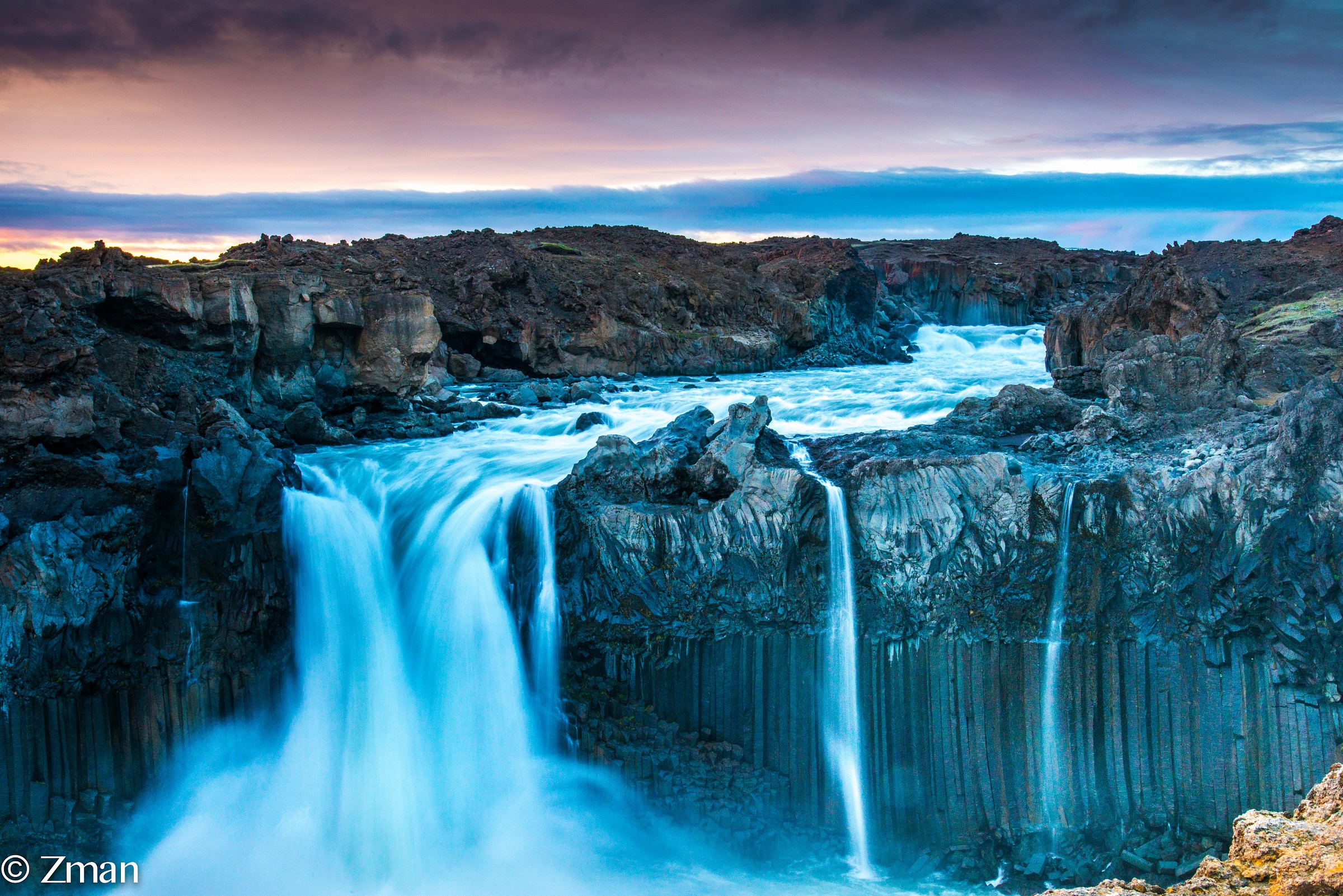 The Aldeyjarfoss waterfall