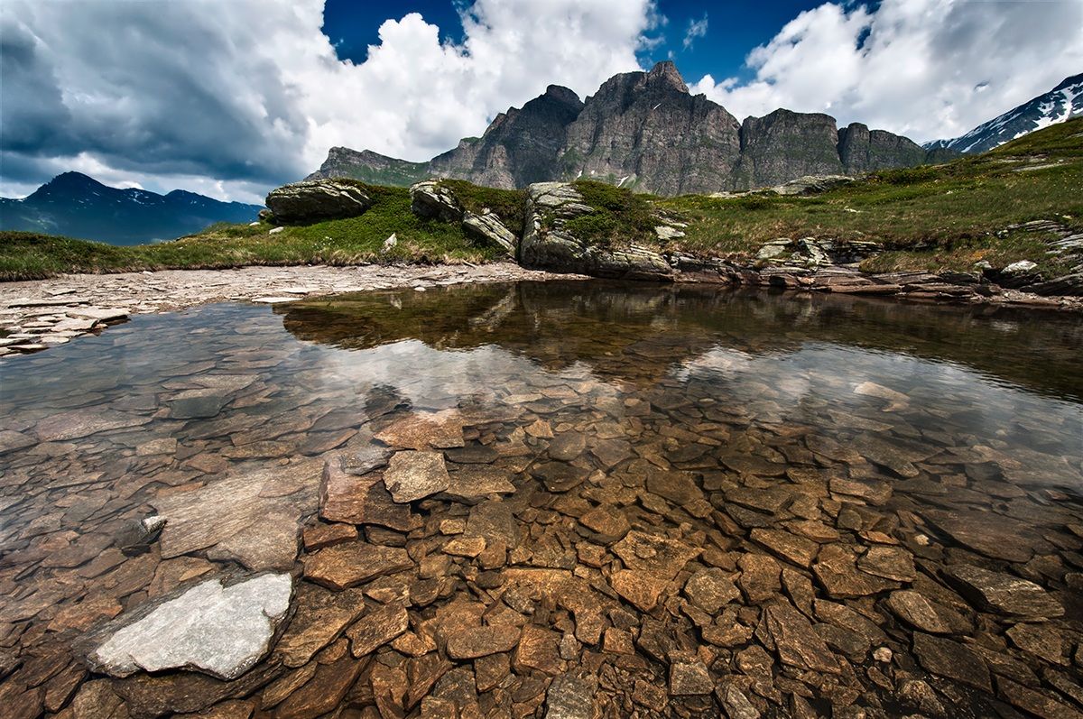 Laghetto al passo del San Bernardino (Svizzera)