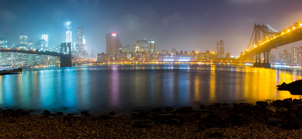 Colors in east river