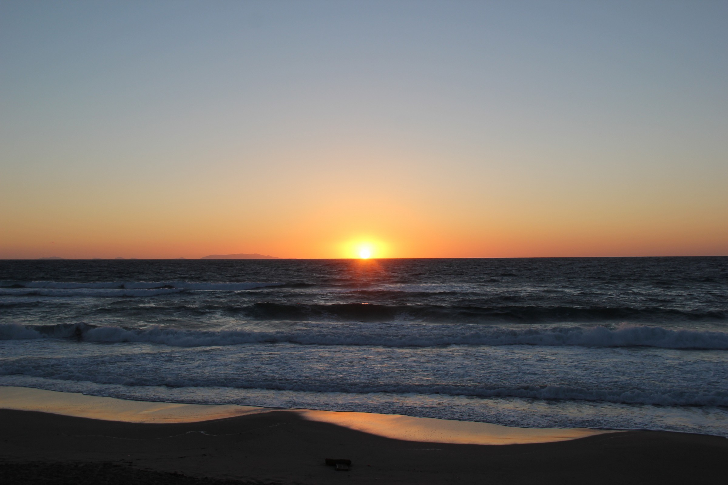 tramonto di un giorno triste