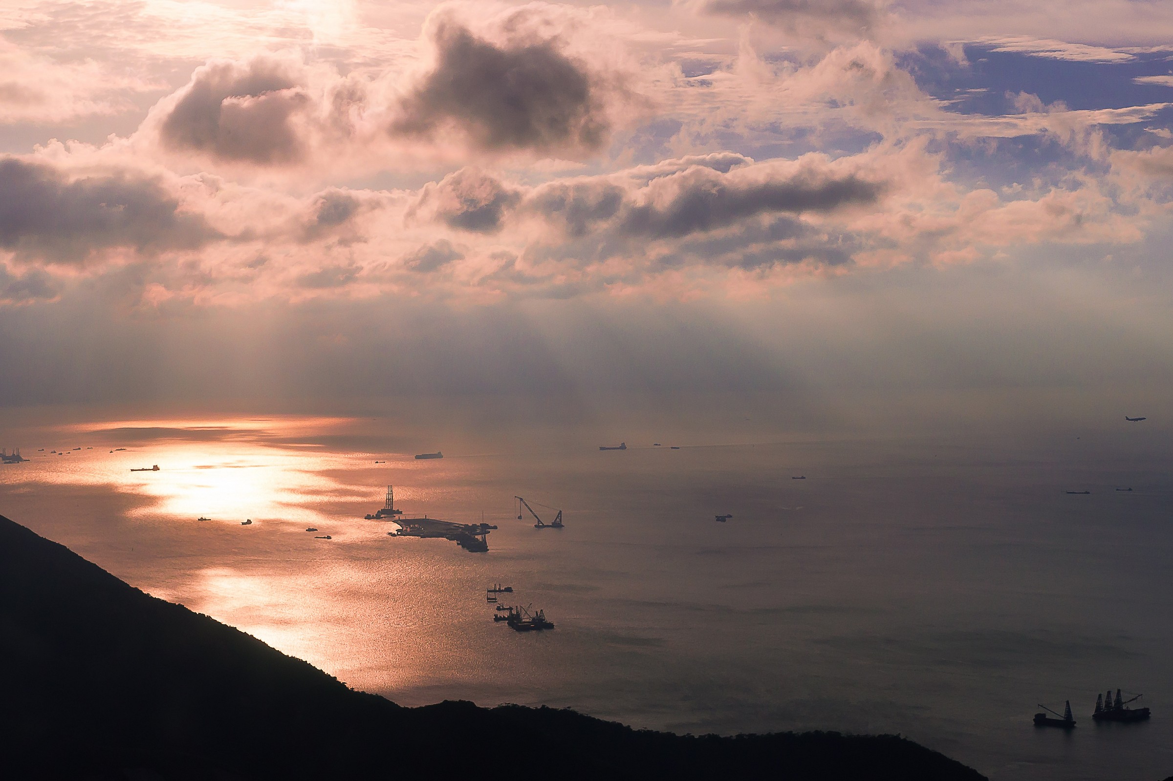 Lantau HK, backlight on work in progress.