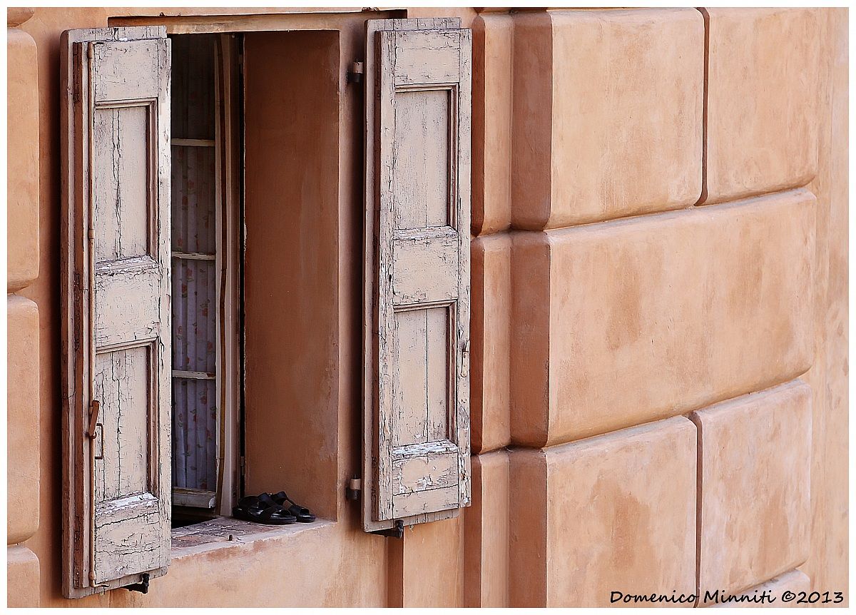 The shoes in the window