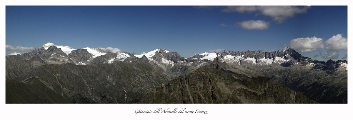 Panorama Adamello glacier