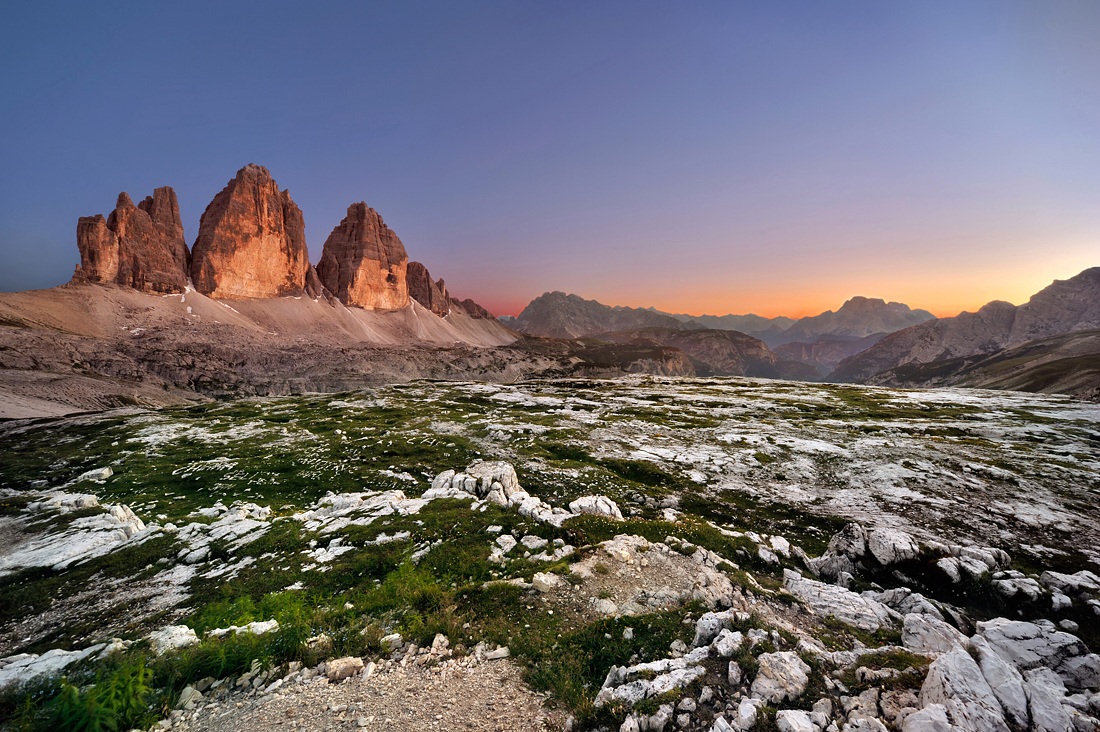 3 esposizioni per le 3 cime di lavaredo