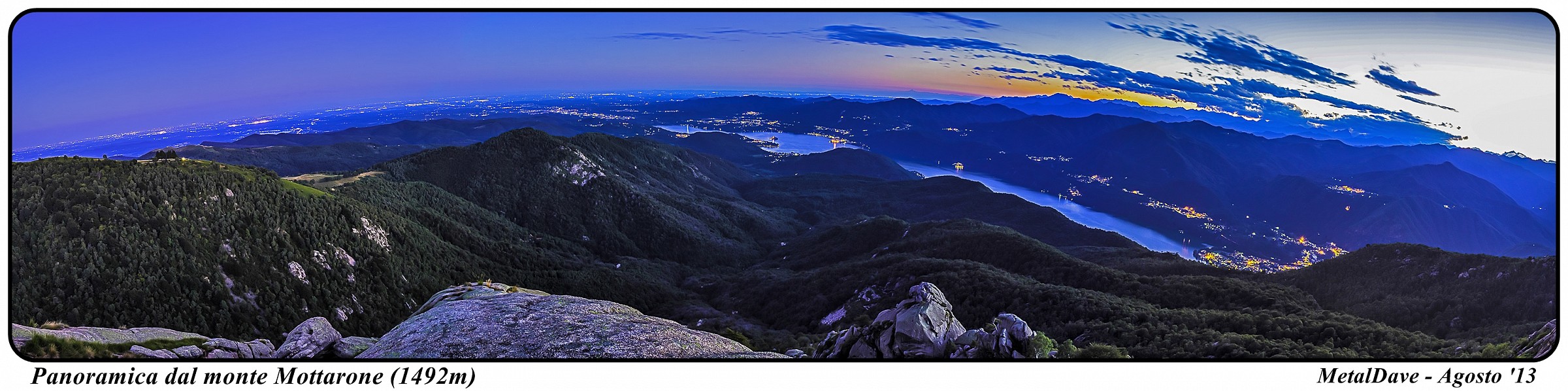 Veduta panoramica dal monte Mottarone