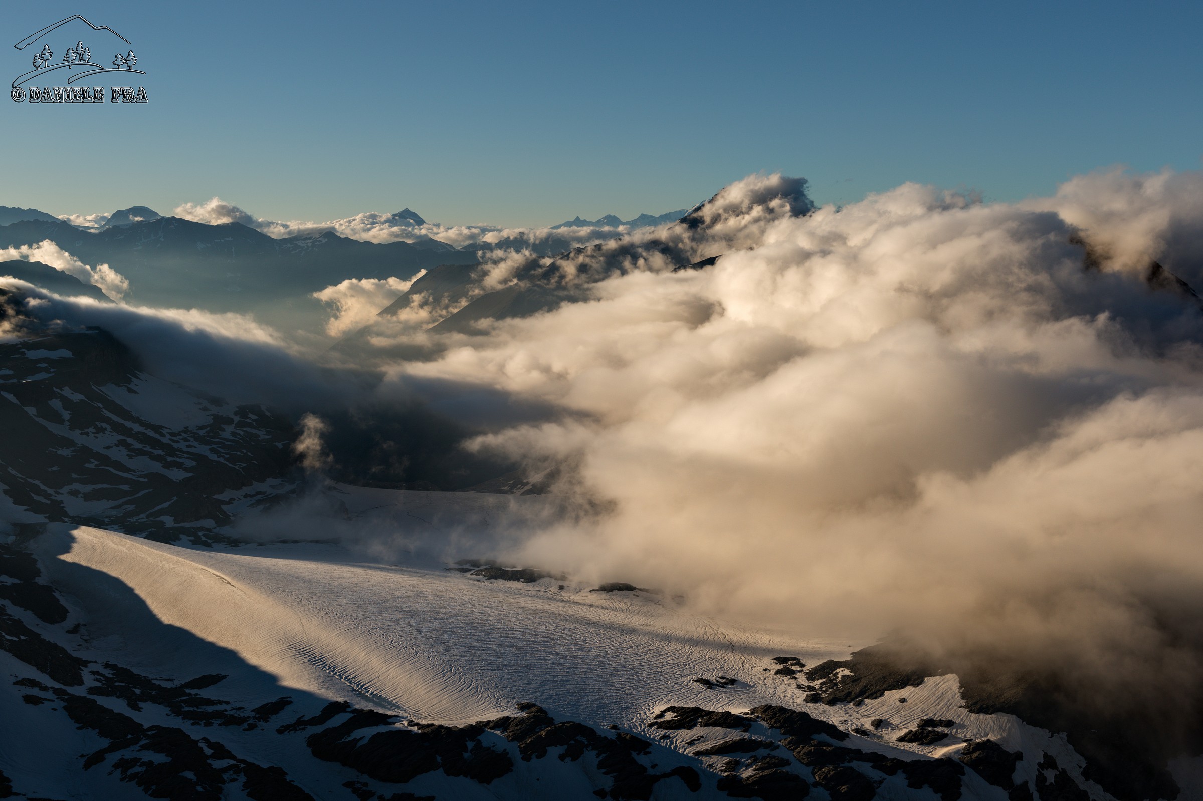 From the summit of Rocciamelone looking to France
