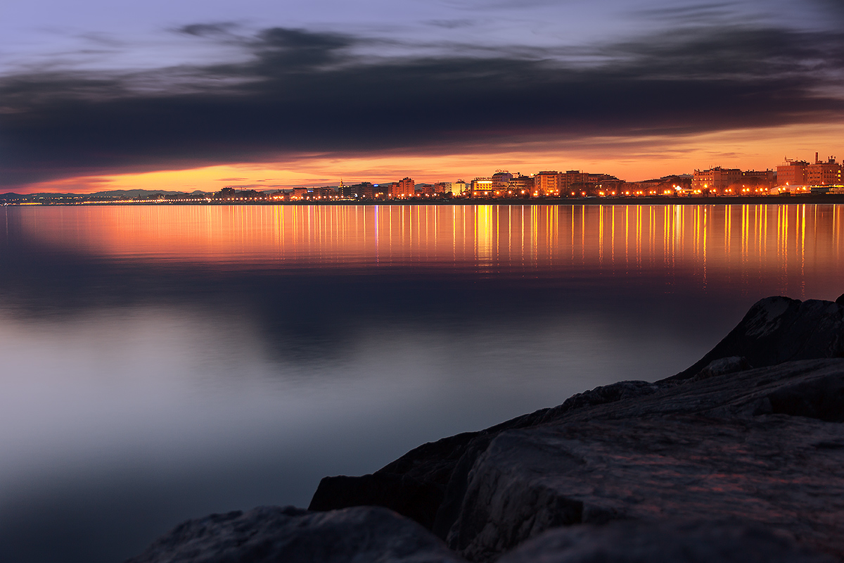 Sunrise on rimini