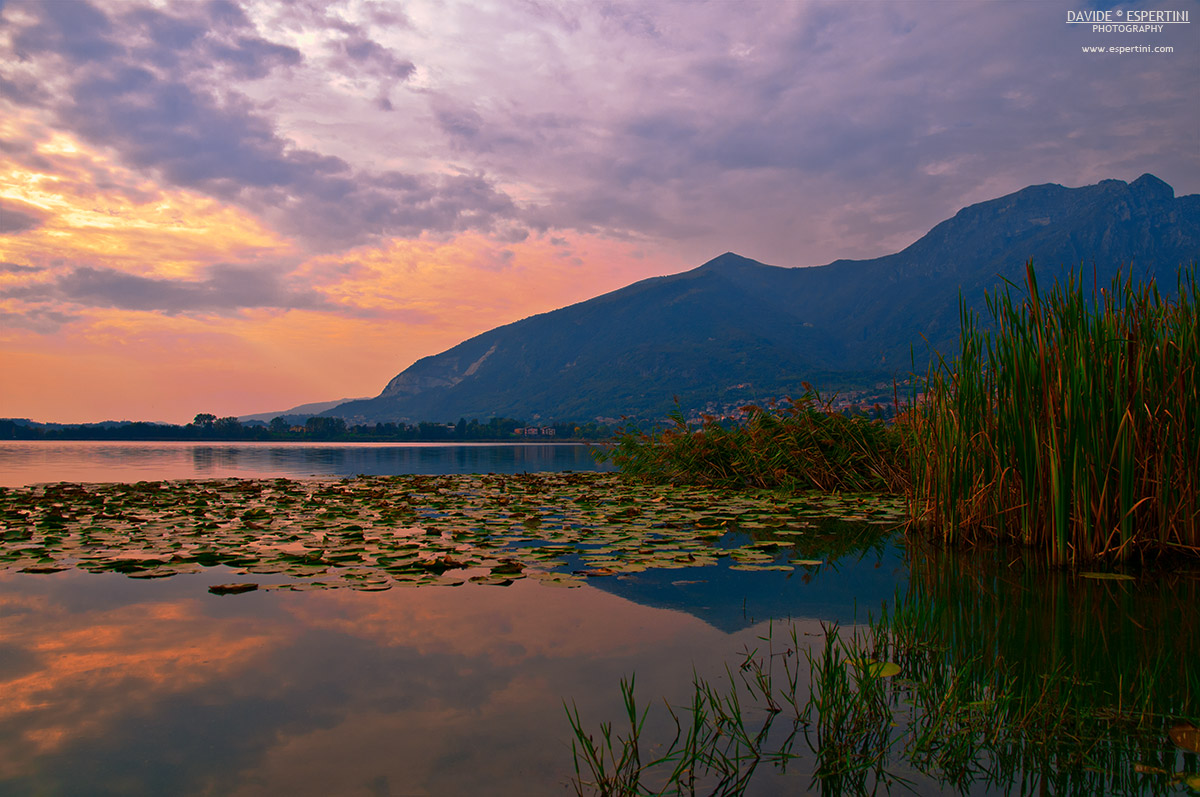 Tramonto sul Lago di Annone