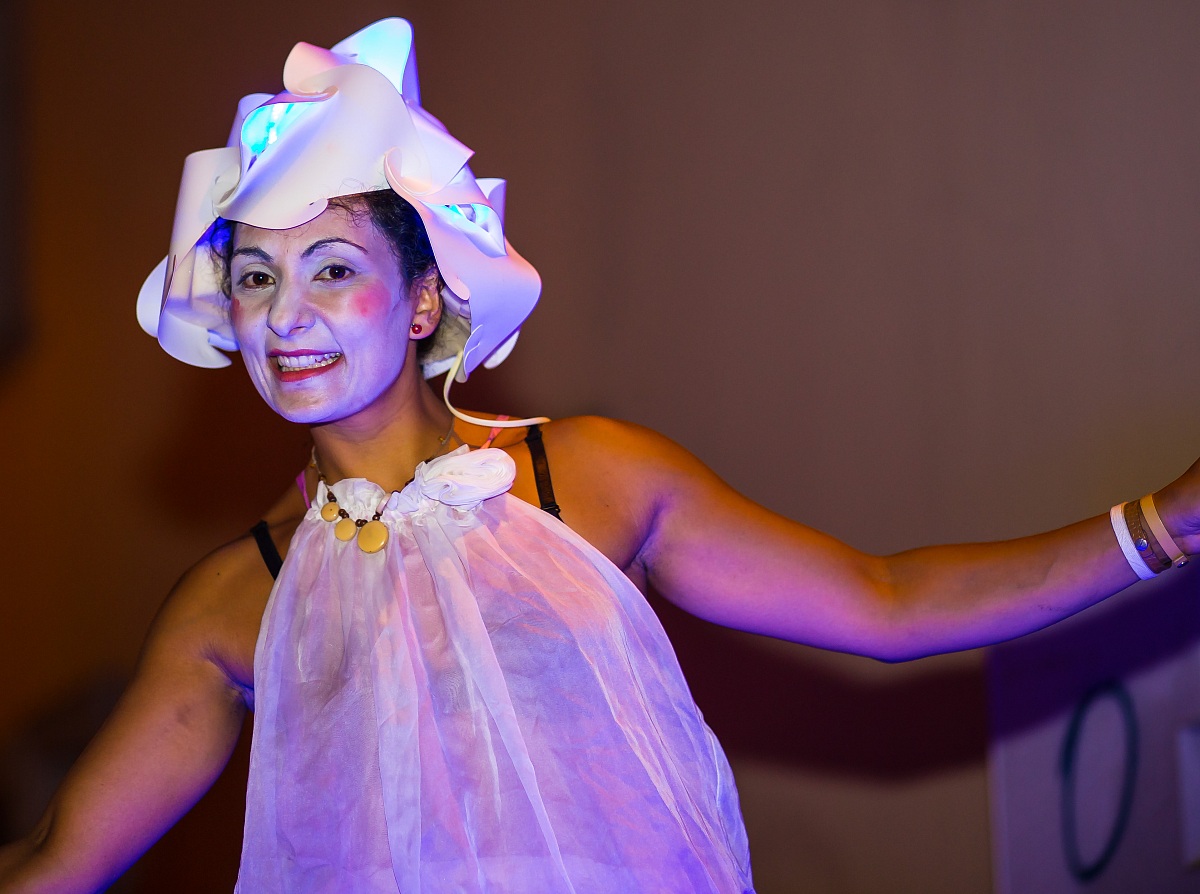 Trampoliera alla festa del Negramaro , Guagnano, Lecce