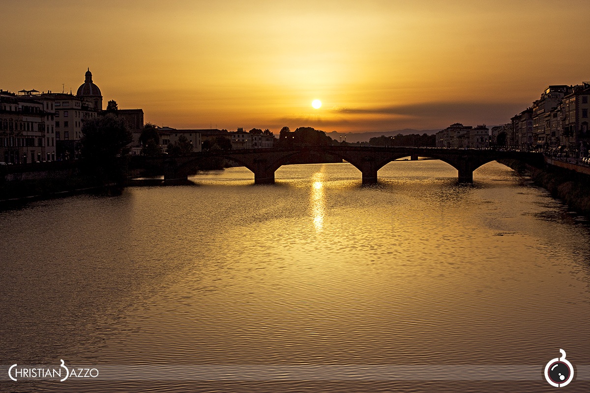 Sunset from the Ponte Vecchio