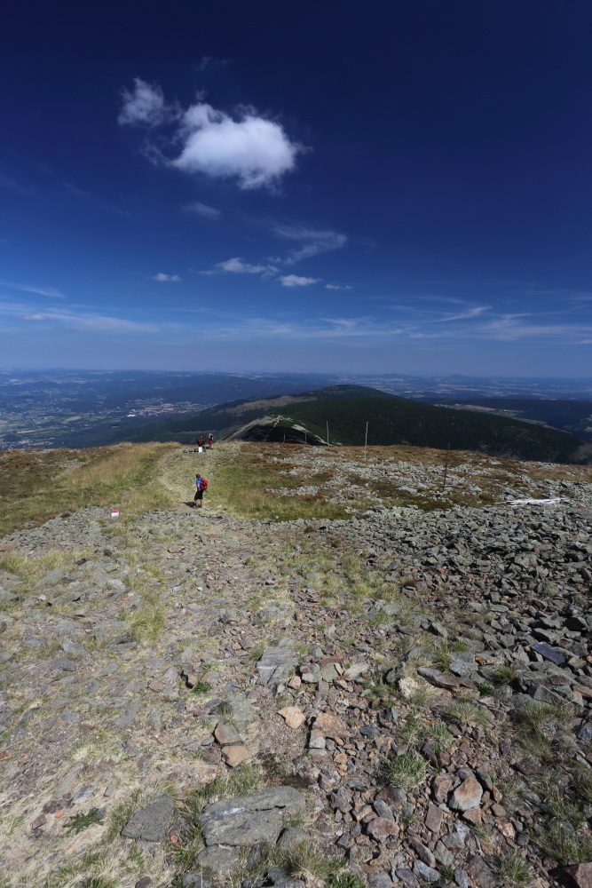 View from mountain Sniezka east direction