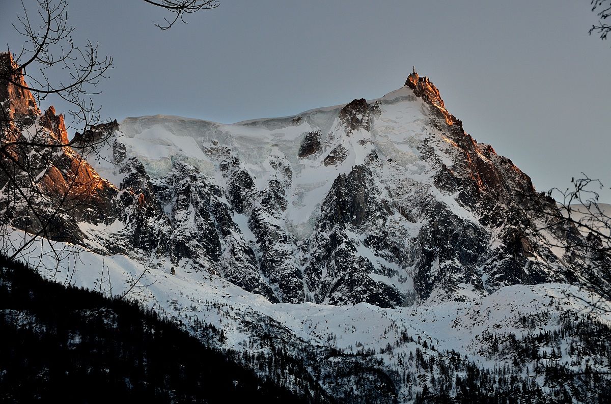 Aiguille du Midi - the sunset -