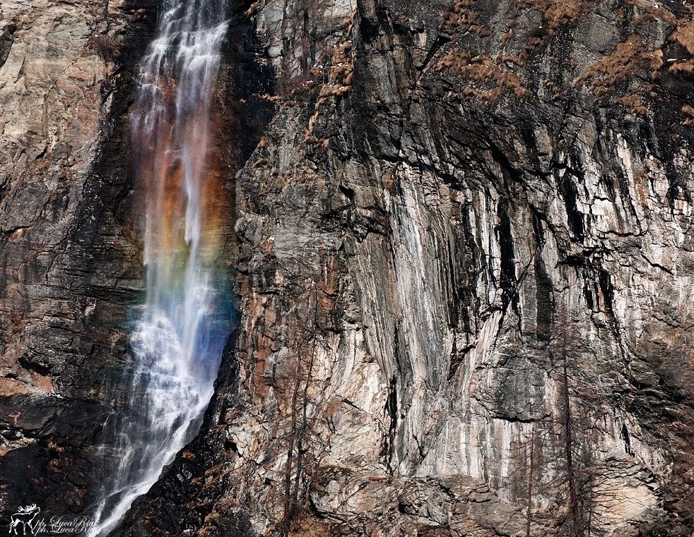 Rainbow in waterfall!