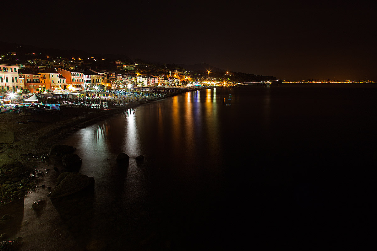 The promenade of Celle Ligure
