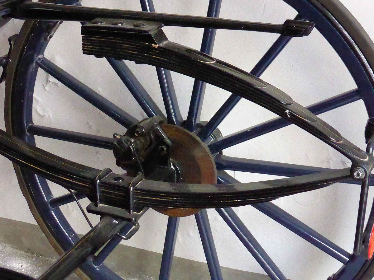 disc brakes in the carriage