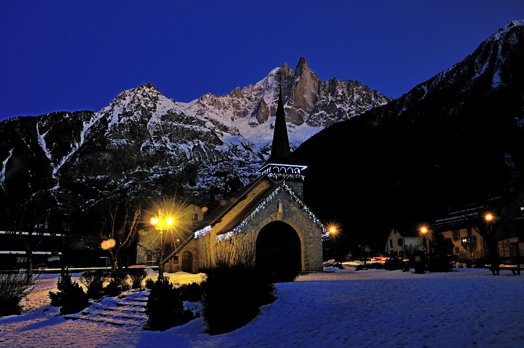 La Chiesetta di Les Praz a Natale