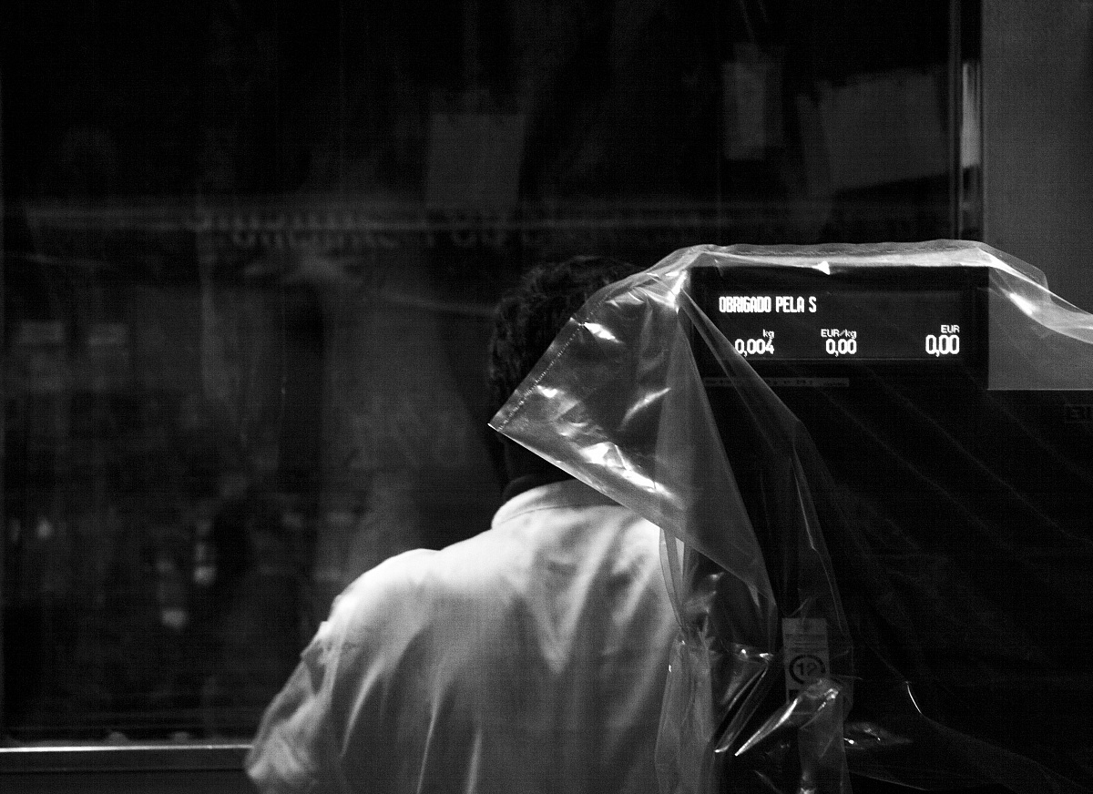 man behind the counter