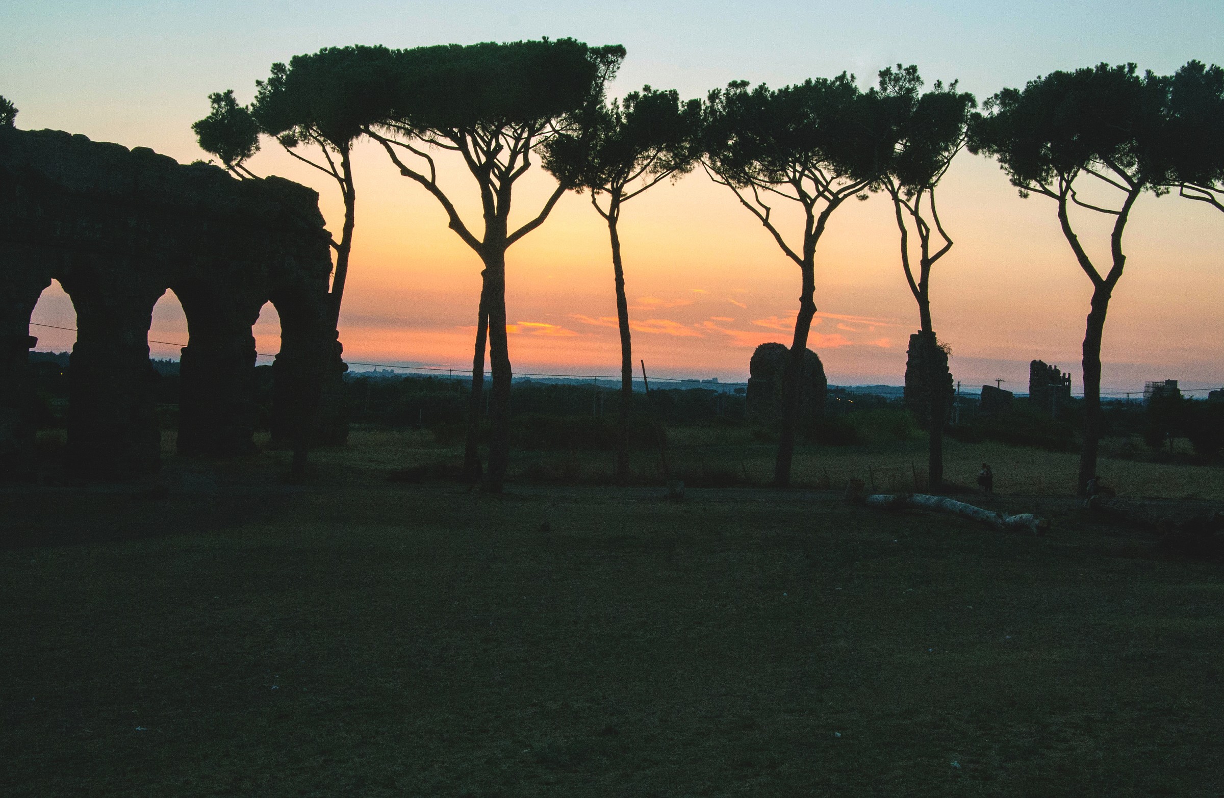 Acquedotto San Policarpo  al tramonto