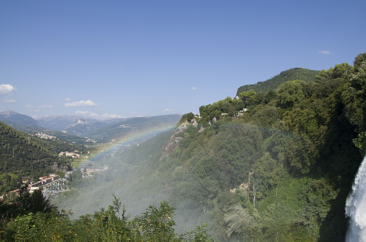 Rainbow over the mountains
