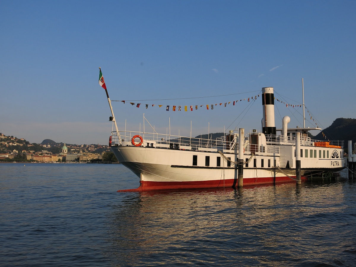 Patria boat on Lake Como