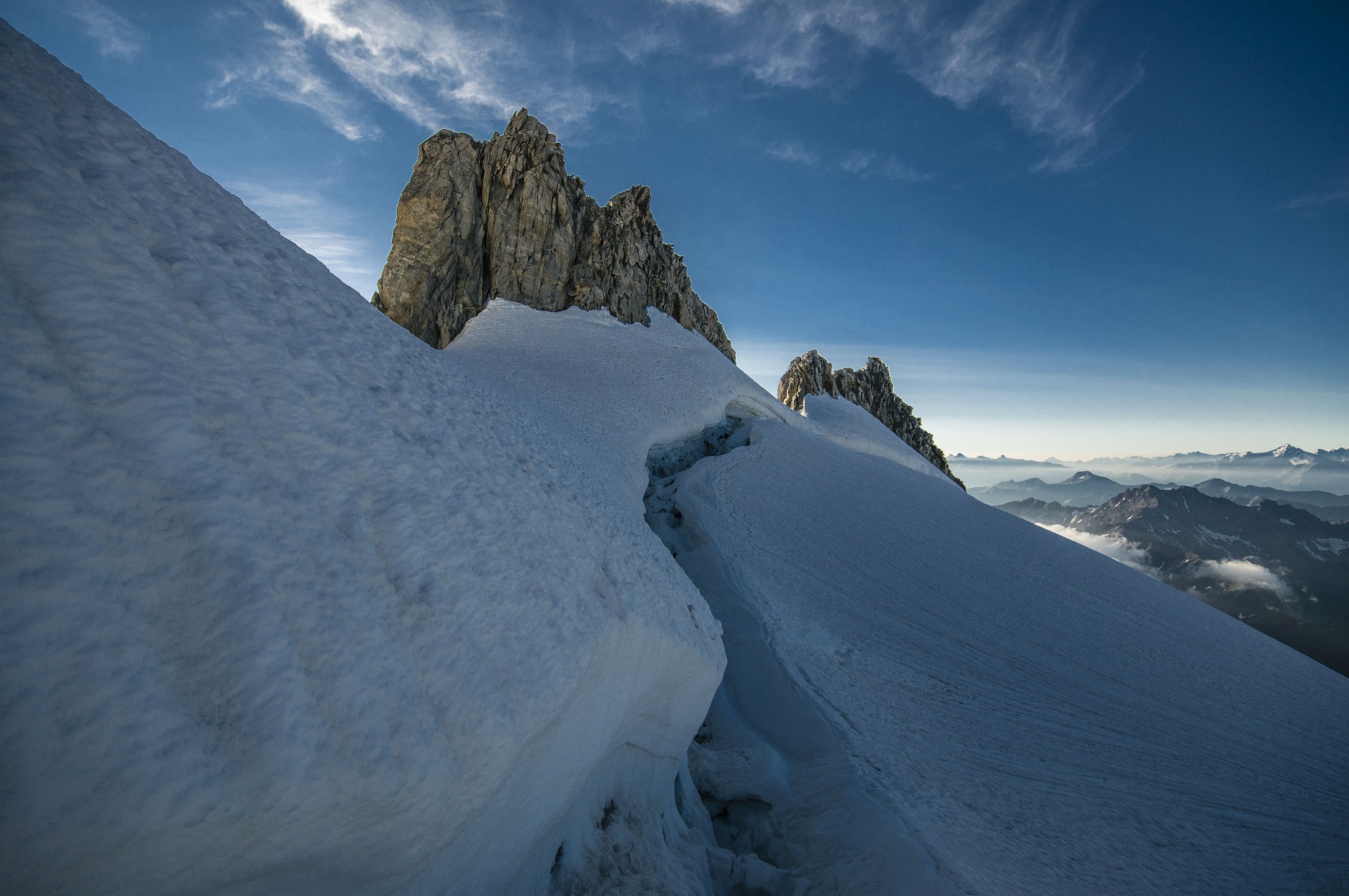 Crepaccia terminale al  mont Dolent