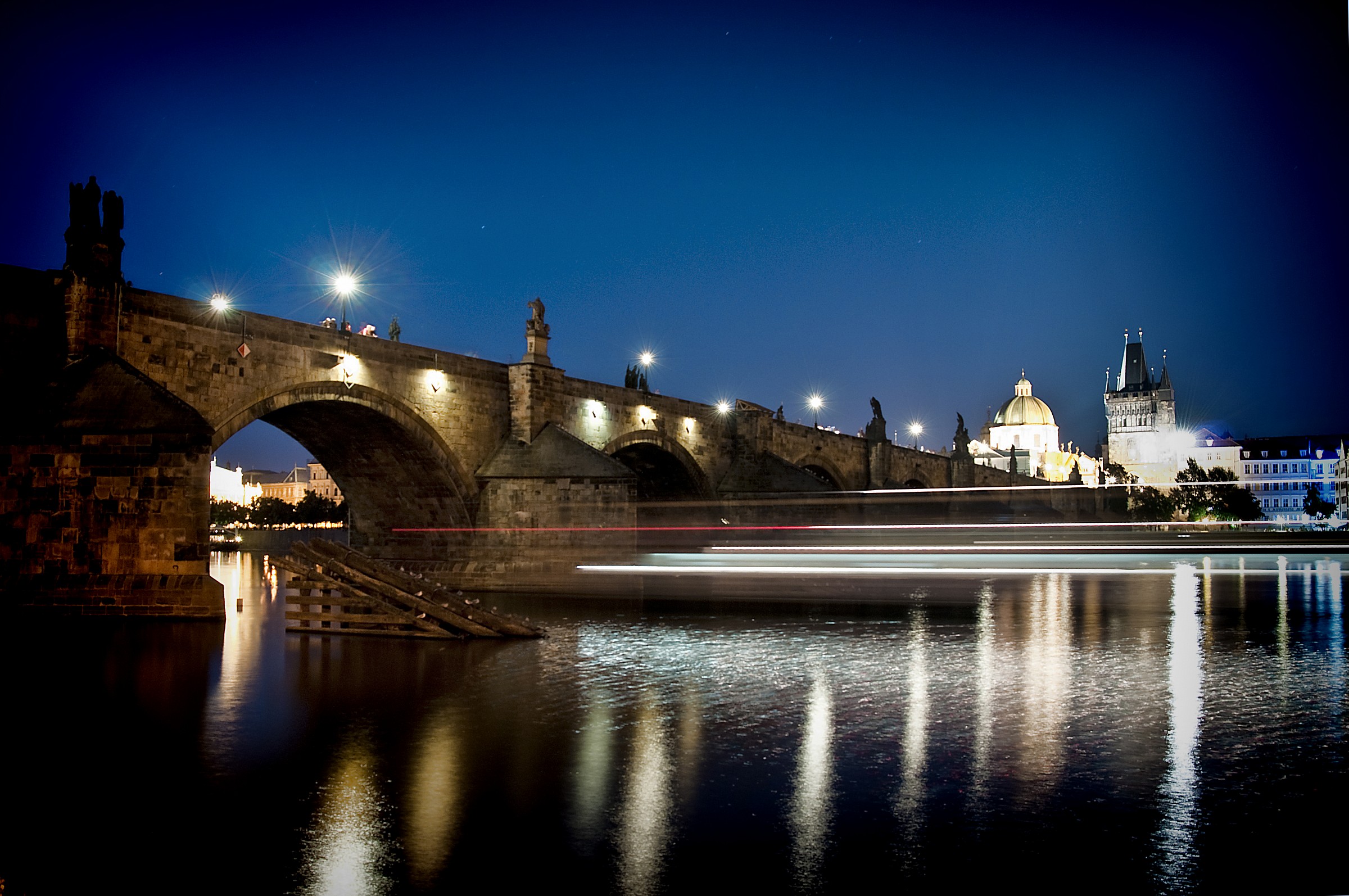 Prague, Charles Bridge ... one evening.