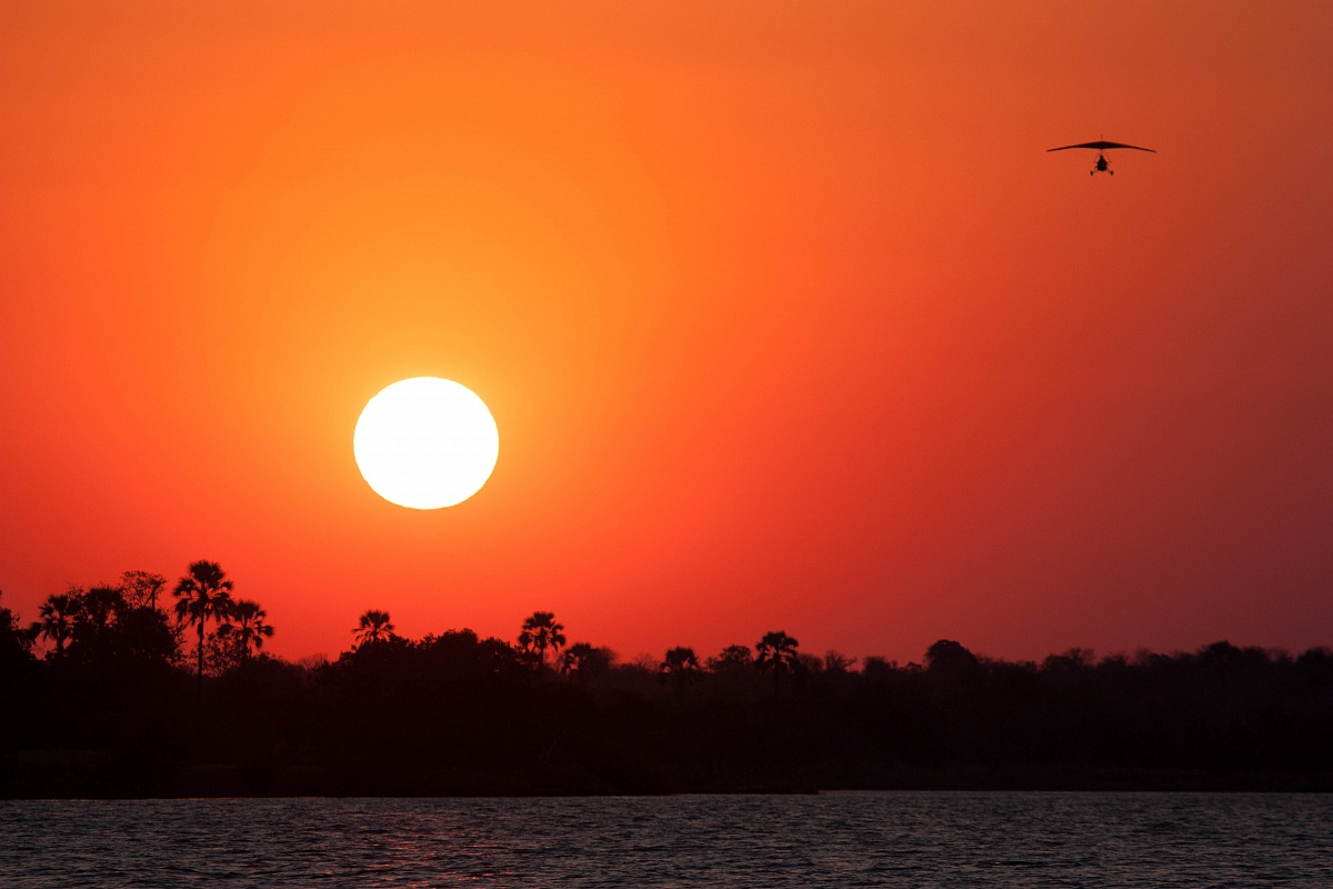 Sunset on the Zambezi River