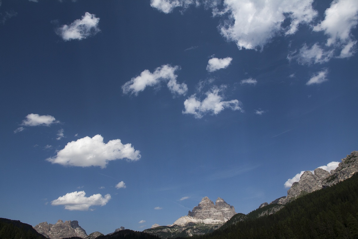 Il cielo sopra le Tre Cime