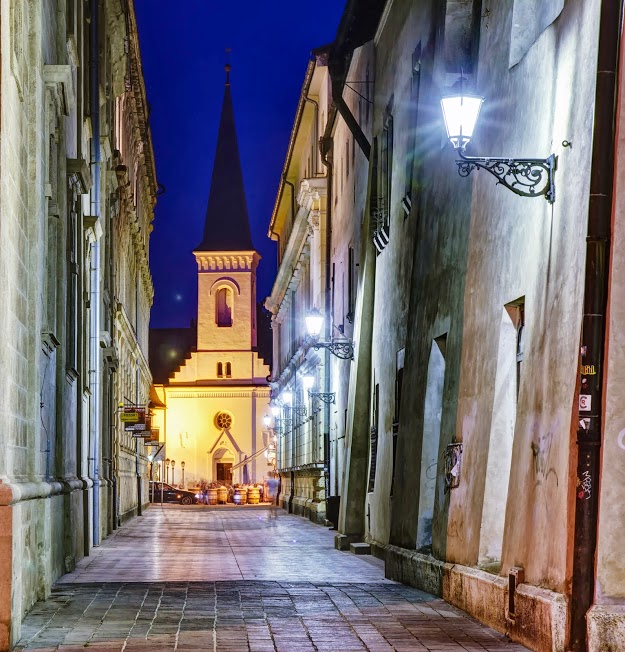 Kosice Slovakia in summer night