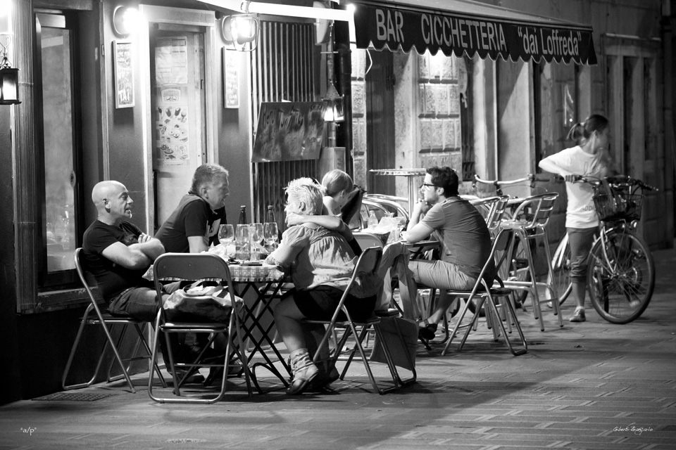 Evening in cicchetteria