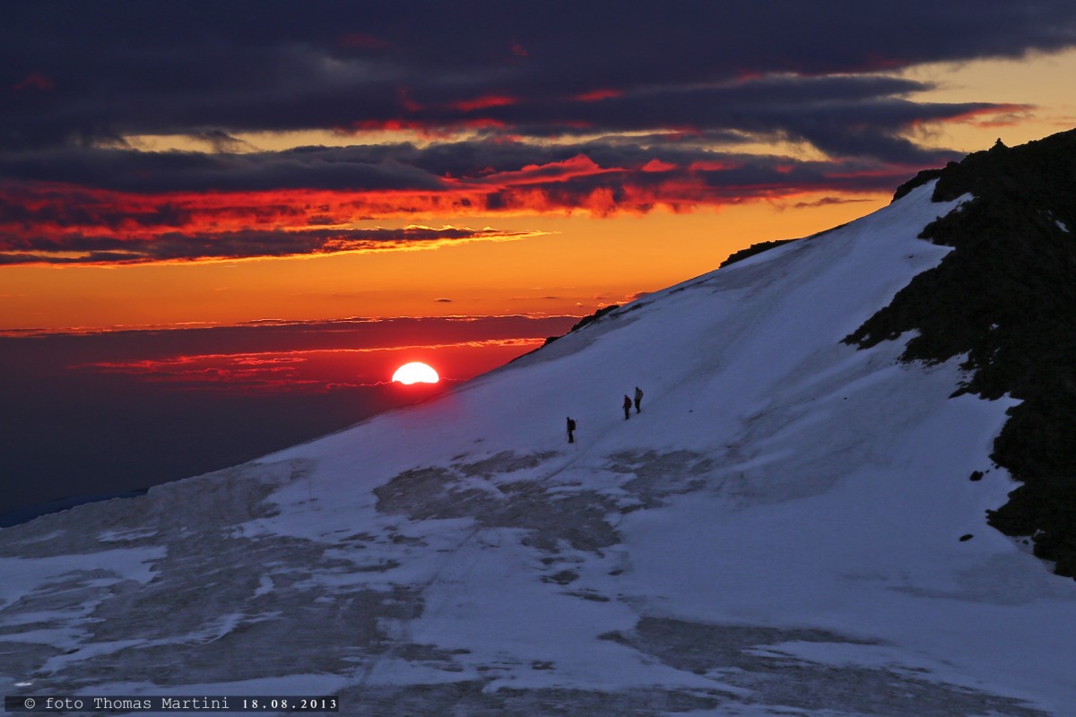 Sunrise at high altitude