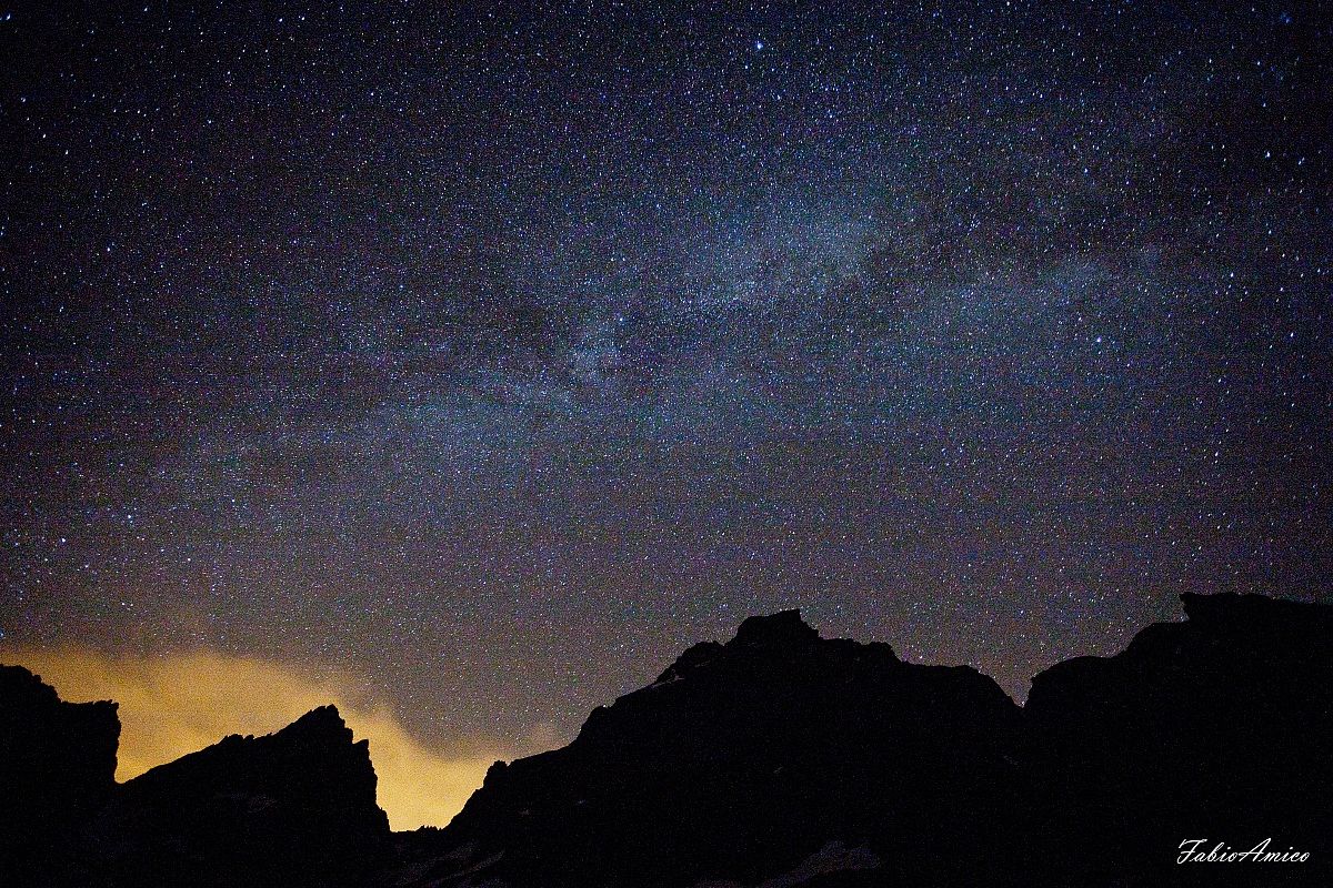 Milky way on Monviso