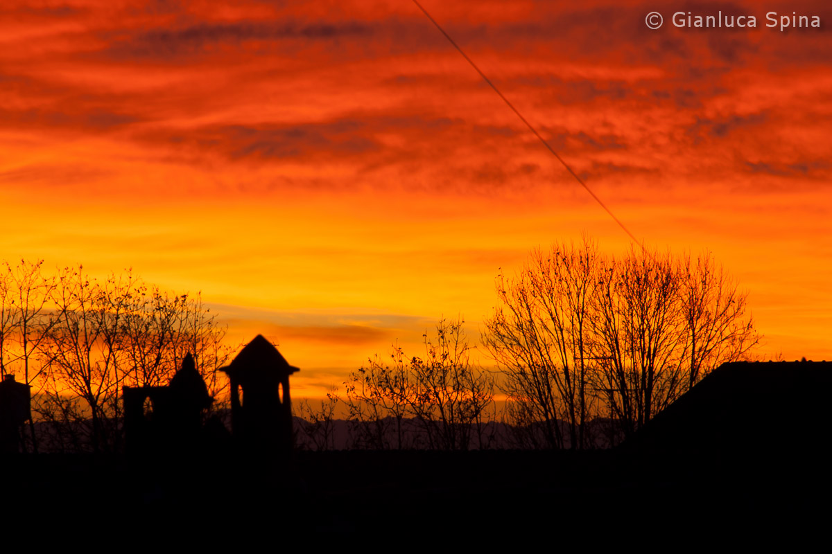 Tramonto infuocato