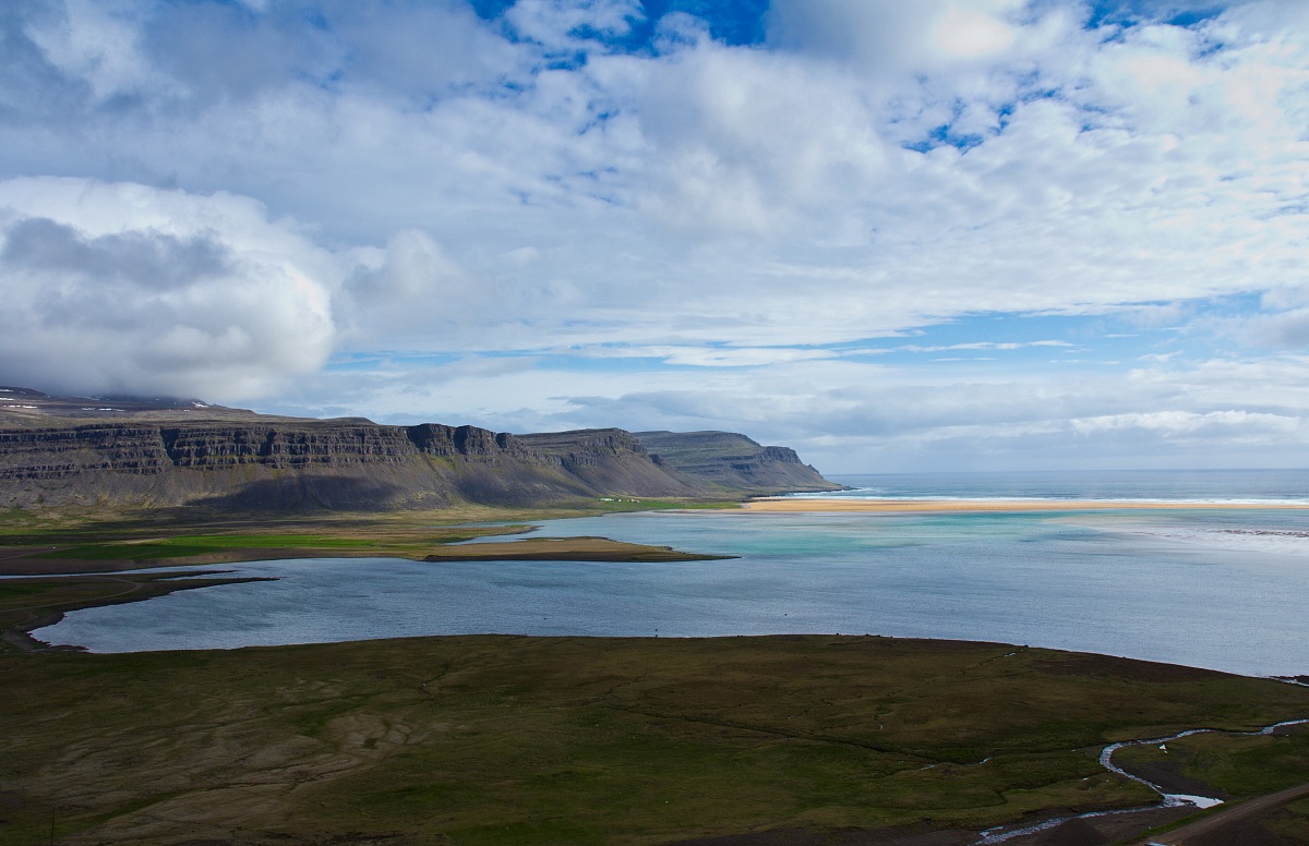 The pink beach, west Fjords