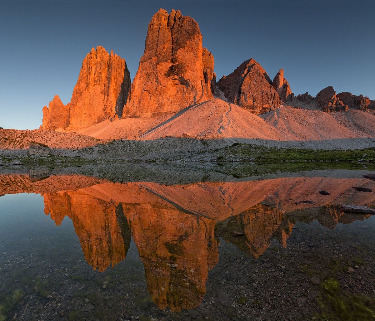 Giants at the mirror