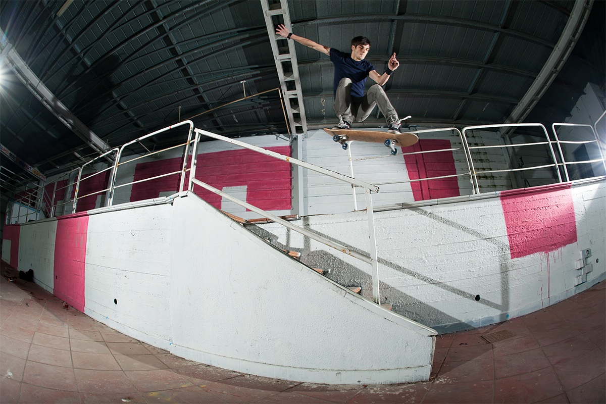 Ollie over the rail