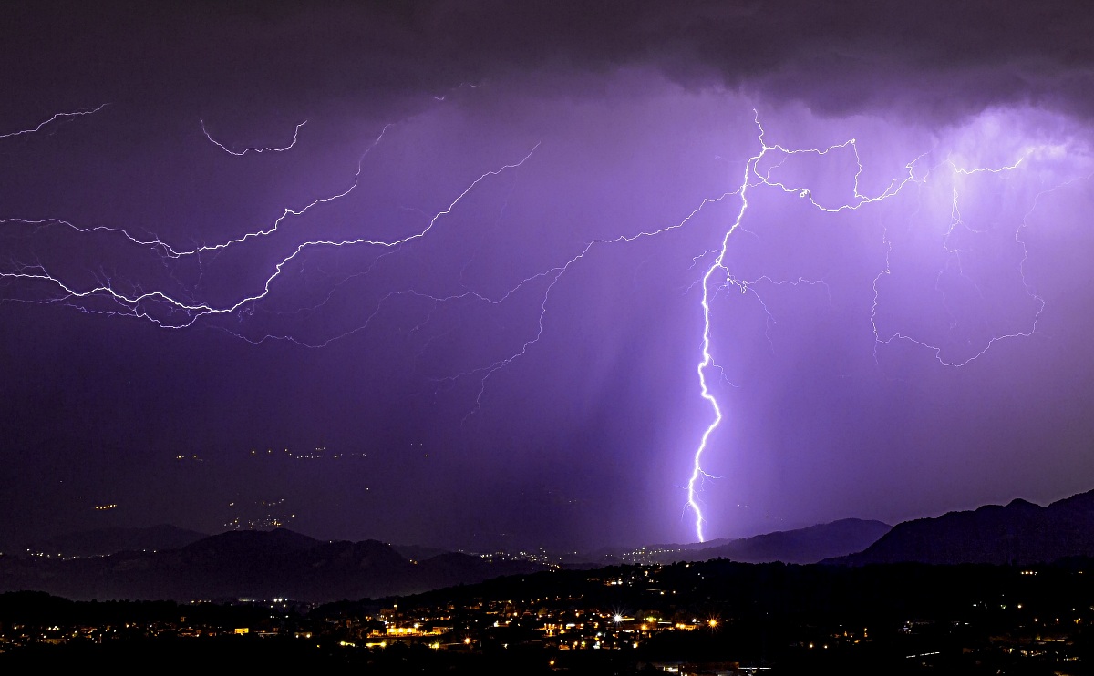 fulmine in Val S.Martino