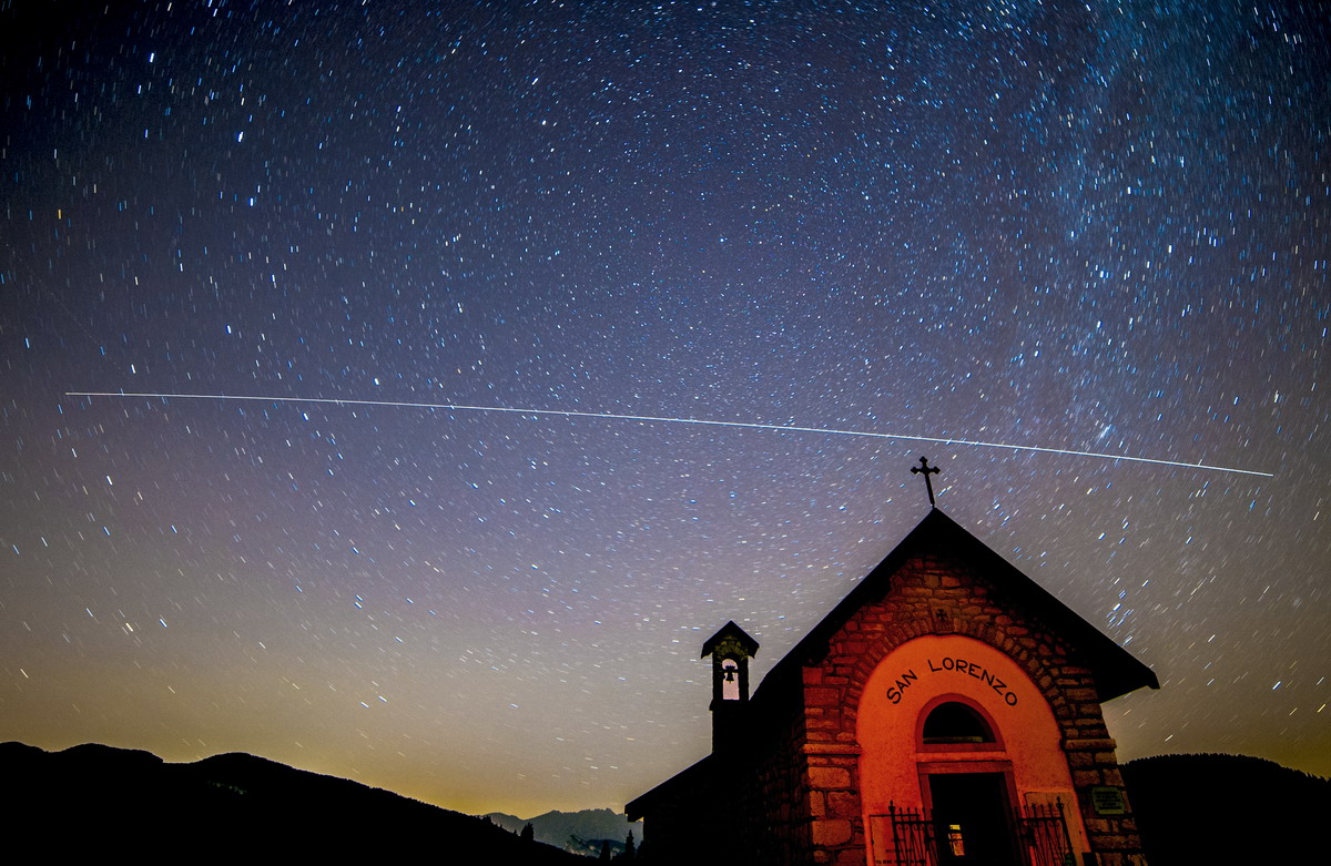 La ISS nella notte di S.Lorenzo