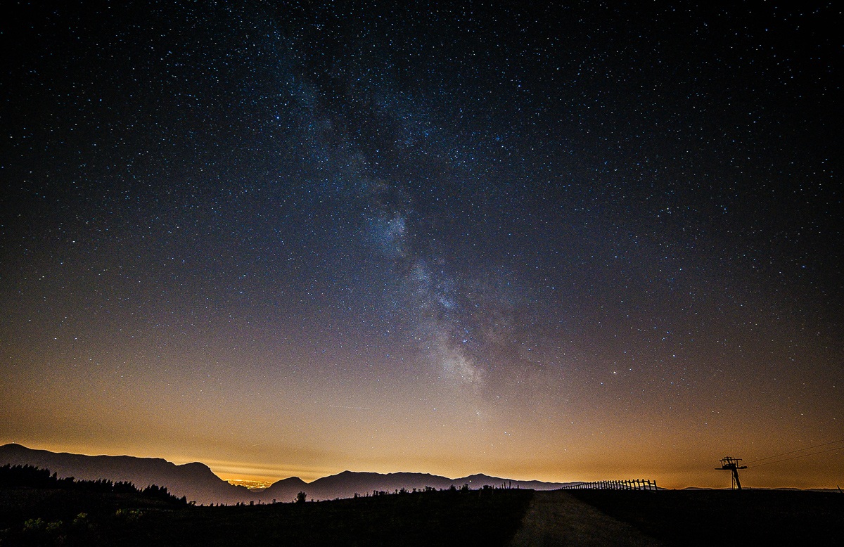 Cielo di una notte d'Agosto