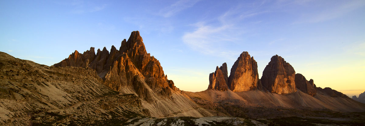 Tramonto sulle tre cime